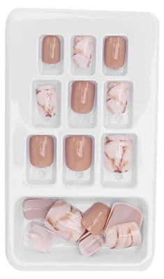 Produktbild von 24 Stück künstliche Nägel für Damen, vollständiger Kleber auf gefälschten Nagelspitzen, Kunst-Maniküre-Werkzeug P146