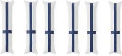 Produktbild von Fanartikel Klatschstangen 6 Stück Ausblasbar ca. 58 cm Jubelstäbe Lärmstäbe Finnland