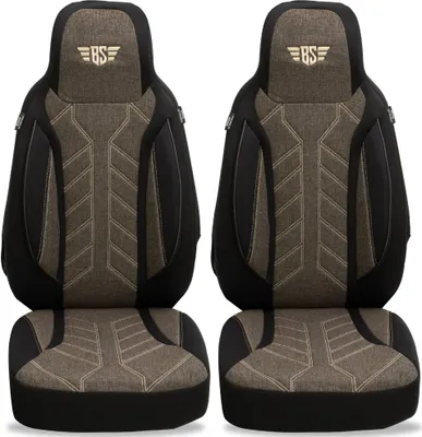 Produktbild von Schonbezüge Sitzbezüge für Audi A4 B6 Bj 2000-04 in Schwarz/Braun PLKT212