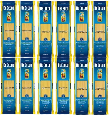 Produktbild von De Cecco Pasta Paket (Spaghetti N°12, Spaghettini N°11, Linguine N°7)