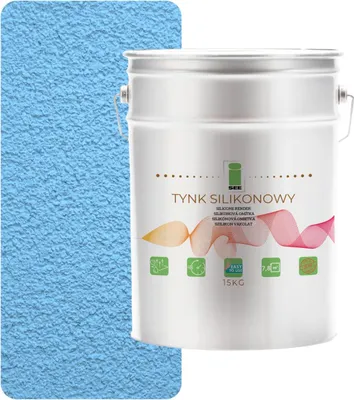 Produktbild von Silikonputz für Außenfassaden, blau, 1,5 mm, Premium, 15 kg