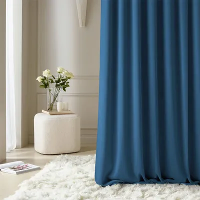 Obrázok produktu pre Záves Aura - tmavomodrá 140x250 páska