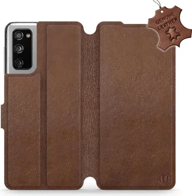 Produktbild von Echtleder Handyhülle für Galaxy S20 FE, Mobiwear Leather, Braun