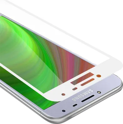 Image de Cadorabo film blindé pour Samsung Galaxy J4 2018 film de protection en blanc film plein écran tempéré verre de protection