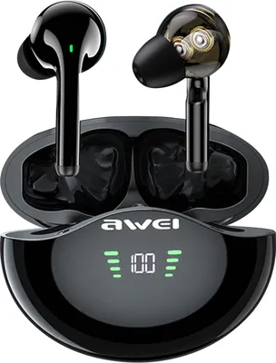 Obrázok produktu pre Awei Earphones Bluetooth 5.1 T12P TWS+ dock black