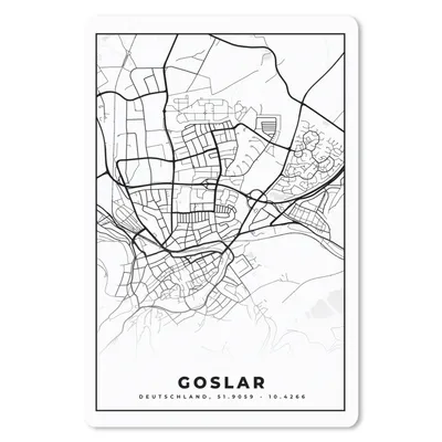 Produktbild von MuchoWow® Mauspad Mousepad Karte - Goslar - Stadtplan 18x27 cm - Mousepads - Maus Mat - Pad - Mausunterlage