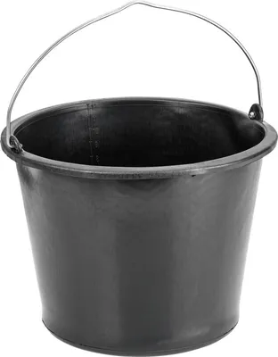 Produktbild von Cimco Baueimer 12 Liter, robuster Kunststoff, mit Messskala und verstärktem Boden