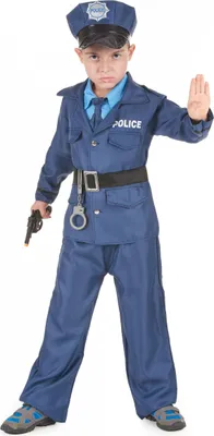 Obrázok produktu pre Kostým policajta pre chlapcov L 10-12 rokov (130-140 cm)