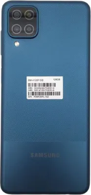 Produktbild von Original Samsung Galaxy A12 SM-A125F Akkudeckel Blau Akzeptabel