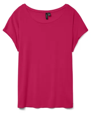 Produktbild von Vero Moda 10284468_2024_60, T-Shirt, Weiblich, Pink, S, 1 Stück(e), Wash with similar colors, Line dry in the shade