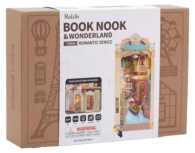 Image de Robotime Serre livre en bois Romantic Venice Book Nook