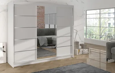 Obrázek produktu pro Šatní skříň DANIELLA 4 - šířka 200 cm, bílá