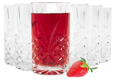 Produktbild von Set mit 6 Longdrinkgläsern – 300 ml. Elegant und robust