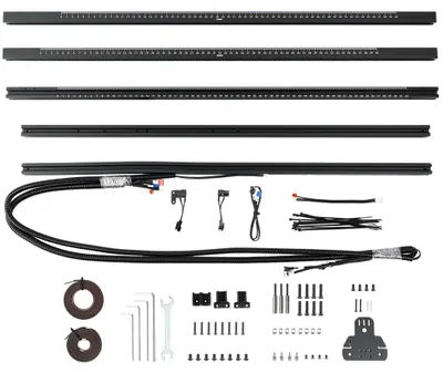 Image de Kit d'extension, profilé en aluminium, compatible avec plusieurs machines de gravure, 600 x 600 mm