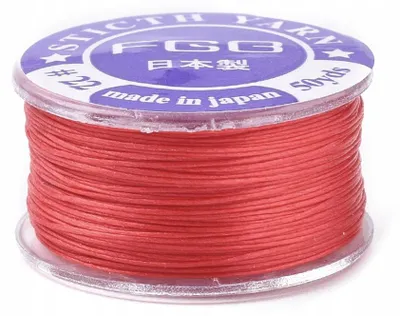 Image de Fil à perler MIXFORM polyester fin, rouge, Japon