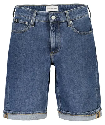 Produktbild von Kurze Herren-Jeansshorts Blau mit 5 Taschen und Reißverschluss