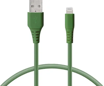 Immagine prodotto di Cavo dati/ricarica con USB KSIX verde 1 m