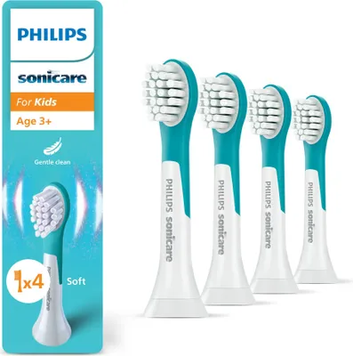 Produktbild von Philips HX6034/90 Sonicare For Kids Ersatzbürstenköpfe 4er-Pack