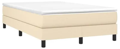Obrázek produktu pro vidaXL Box spring bed frame cream 120x200 cm látka