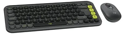 Obrázok produktu pre Logitech Pop Icon Combo, Bezdrôtový, Bluetooth, Nožnicový spínač, QWERTY, Grafit, Obsahuje myš
