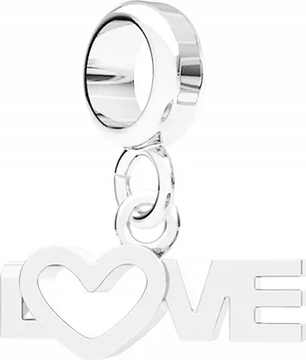 Image de Coeur d'amour argent Charms 925 argent