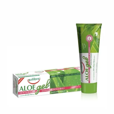Zdjęcie produktu dla Equilibra Aloe Sensitive Gums Pasta do wrażliwych zębów i dziąseł, 75 ml