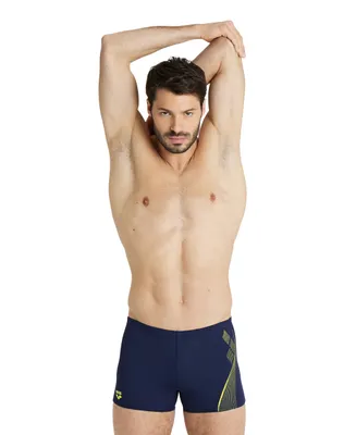 Produktbild von Badeshorts Arena MEN'S SWIM SHORT GRAPHIC NAVY-SOFT GREEN 4-80