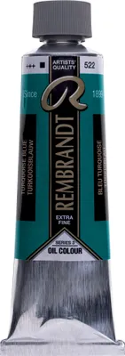 Immagine prodotto di Rembrandt pittura ad olio in tubo 150 ml blu turchese 522