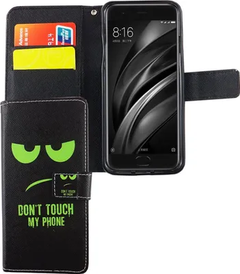 Produktbild von Handyhülle Tasche für Handy Xiaomi Mi 6 Dont Touch My Phone Grün