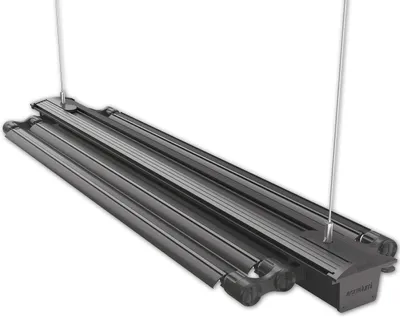 Aquarienbeleuchtung T5, 4 Röhren, 120 cm, Aluminium, Schwarz