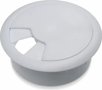 Obrázek produktu pro Průchodka pro pracovní desky, bílá, 60 mm, ABS