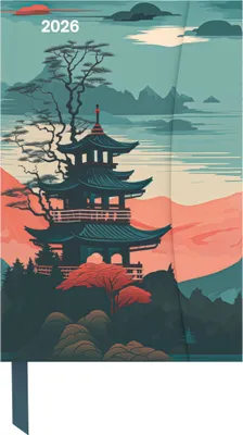 Produktbild von Japanese Papers 2026 - Diary - Buchkalender - Taschenkalender - 10x15