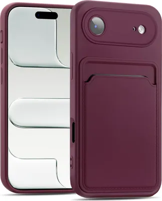 Obrázok produktu pre Puzdro na mobilný telefón iPhone Air Puzdro Silikónové puzdro Ochranné puzdro s priehradkou na karty Slim Cover, Raspberry