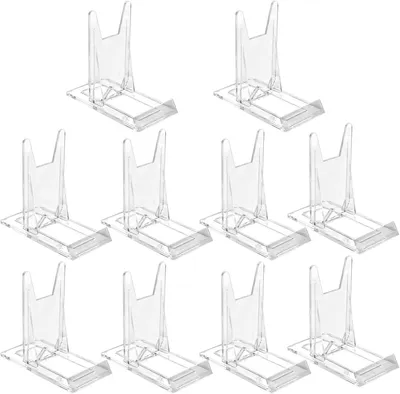 10er-Set Acryl-Displayständer, verstellbar, 11,5x6x11 cm