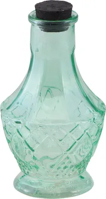 Produktbild von Deko Flasche grün Miniaturflasche 11,5 cm -