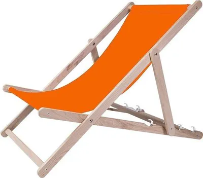 Produktbild von Famanu Strandstuhl Holz - Klappbar und verstellbar - Garten, Strand, Balkon