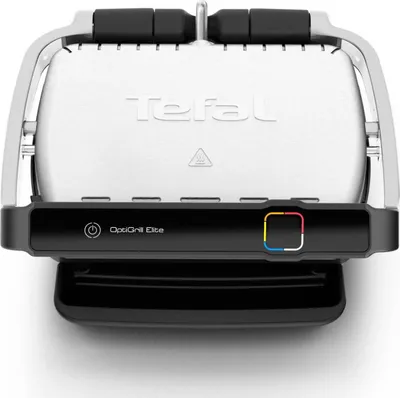 Produktbild von Tefal OptiGrill Elite GC750D12, Schwarz, Weiß, Rechteckig, Berührung, Thermoplast