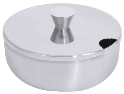 Produktbild von Zuckerdose, Edelstahl 18/10, hochglänzend, mit Löffelausschnitt, 0,25 l Volumen