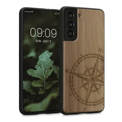 Productafbeelding van kwmobile KWM0000133H002C, hoesje, Samsung, Galaxy S21, donkerbruin