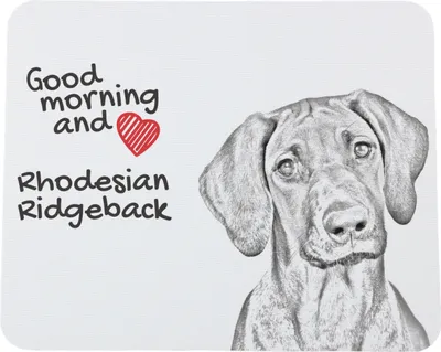 Produktbild von Rhodesian Ridgeback - Mauspad mit Druck, personalisiertes Mauspad mit Hund, einzigartiges Gadget für Büroangestellte von Art-Dog.