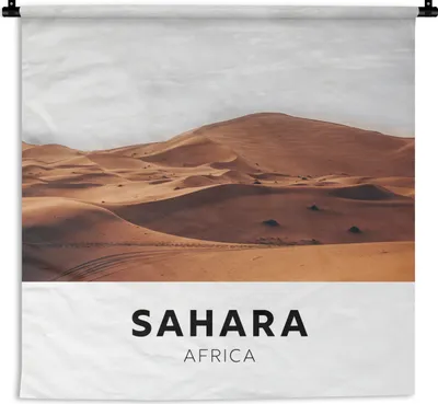 Produktbild von MuchoWow® Wandteppich Wandbehang Afrika - Sand - Natur 150x150 cm Tapisserie Dekoration Wandtuch - Wohnaccessoires - Modernes
