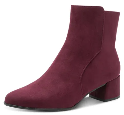Immagine prodotto di Stivali da donna Marco Tozzi con zip, comodi, color rosso (MULBERRY), taglia 36 EU