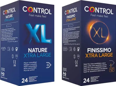 Produktbild von CONTROL XL MIX Box: 48 extra große Kondome für maximales Vergnügen