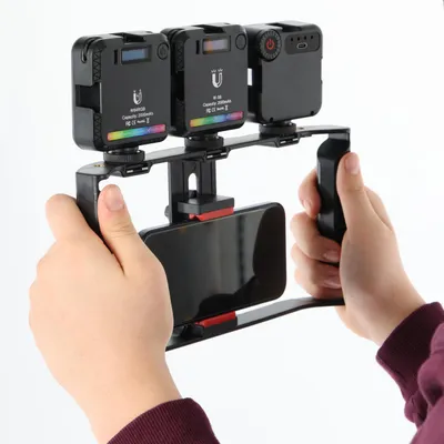 Produktbild von Handyhalterung Smartphone Video Rig Stabilizer für stabile Videoaufnahmen & Vlogging