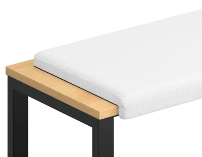 Obrázok produktu pre vidaXL Opieradlo do vane, látka, biela, hĺbka 35 cm