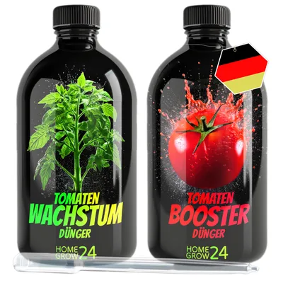 Produktbild von HOMEGROW24 Tomatendünger DUO Wachstumsdünger & BOOSTER für alle Tomatenpflanzen