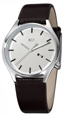 Produktbild von XEN Herrenuhr dunkelbraun XQ0236  Wasserdicht 50m Armband Leder mit Uhrenbox