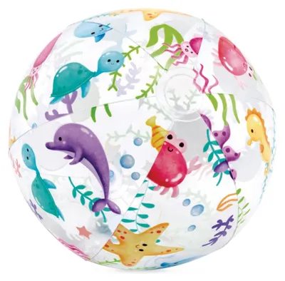 Immagine prodotto di Palla Intex 59040NP Lively Print, da spiaggia, per bambini, gonfiabile, per l'acqua, design assortiti, 51 cm
