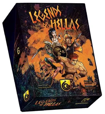 Immagine prodotto di Quined Games - Gioco di carte Legends of Hellas: un'avventura strategica