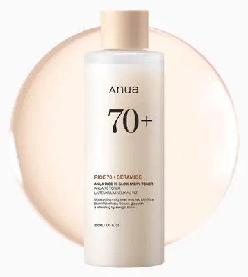 ANUA Rice 70 Glow Milky Toner – hydratační mléčný toner s rýží Objem: 250 ml – obrázek 1